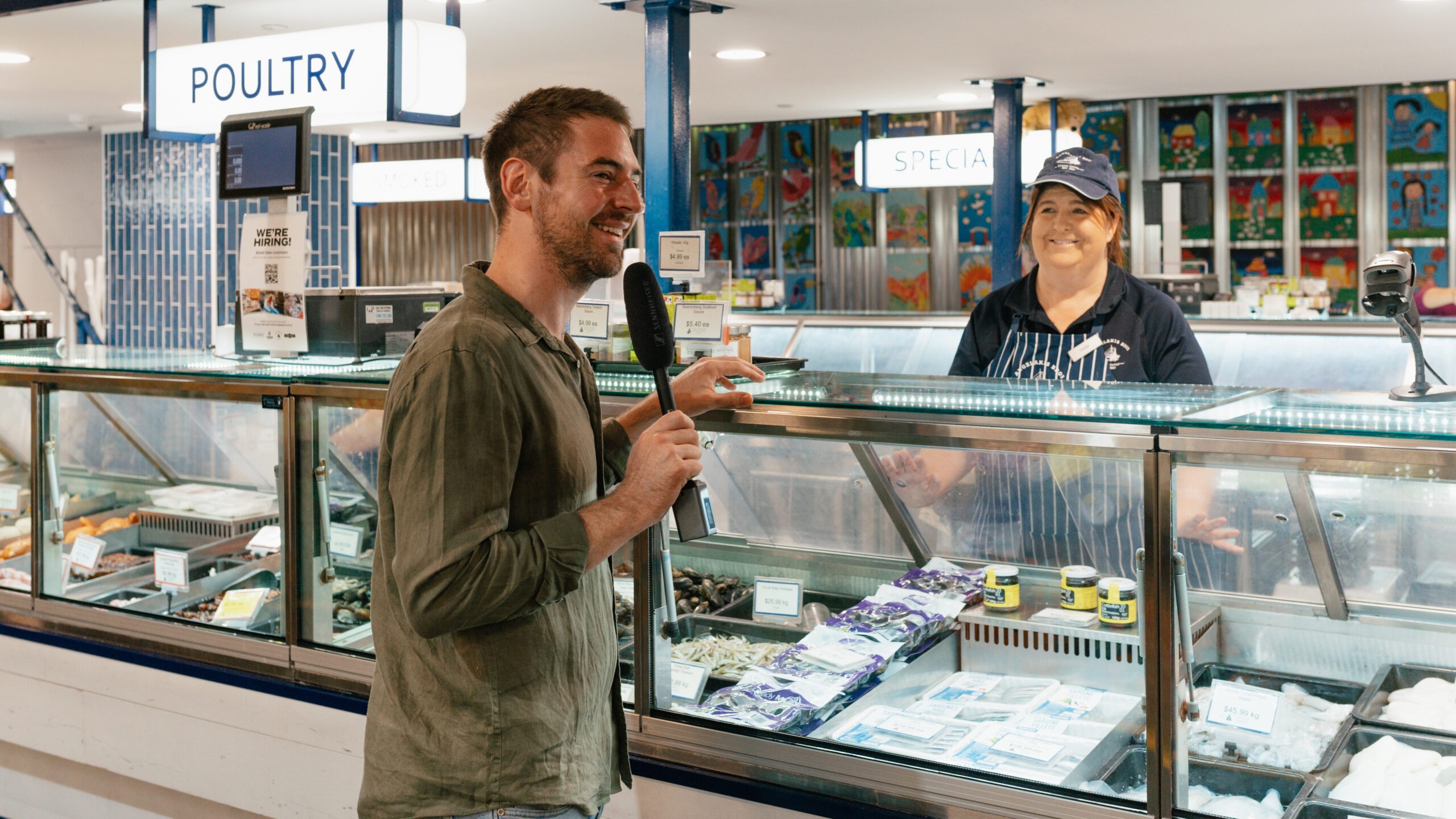 Callum Hann at Adelaide Central Markets