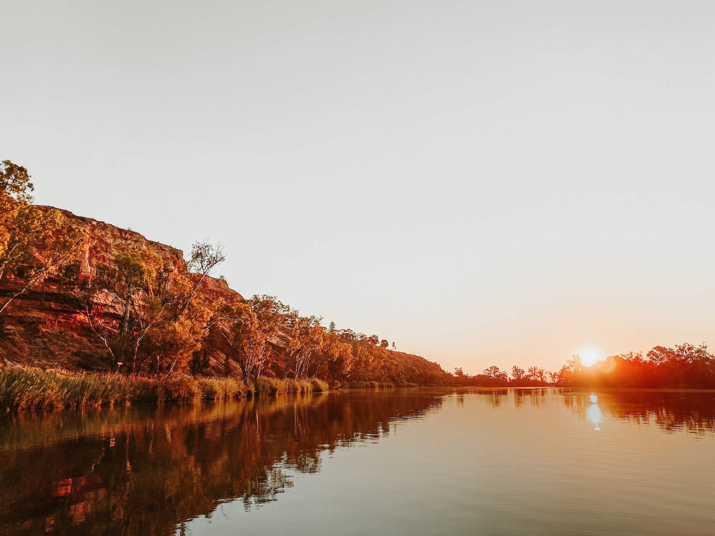 The River Murray at sunset